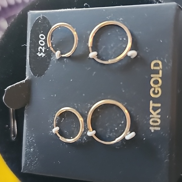 Kohl's Other - Kids 10k hoop earrings